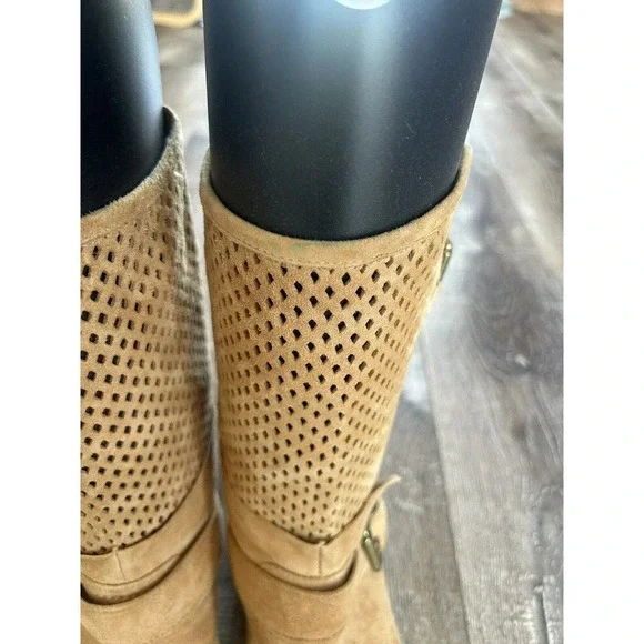 Sundance Women’s Leather Boots Size 38 (7.5-8) Tan - Picture 4 of 12